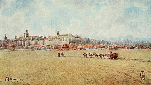 20 世紀初 Astorga 的全景