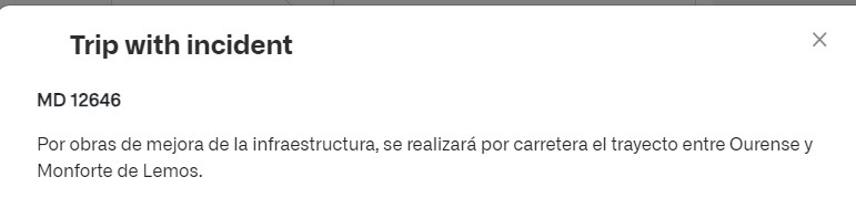 查找車票 Madrid 到 Sarria