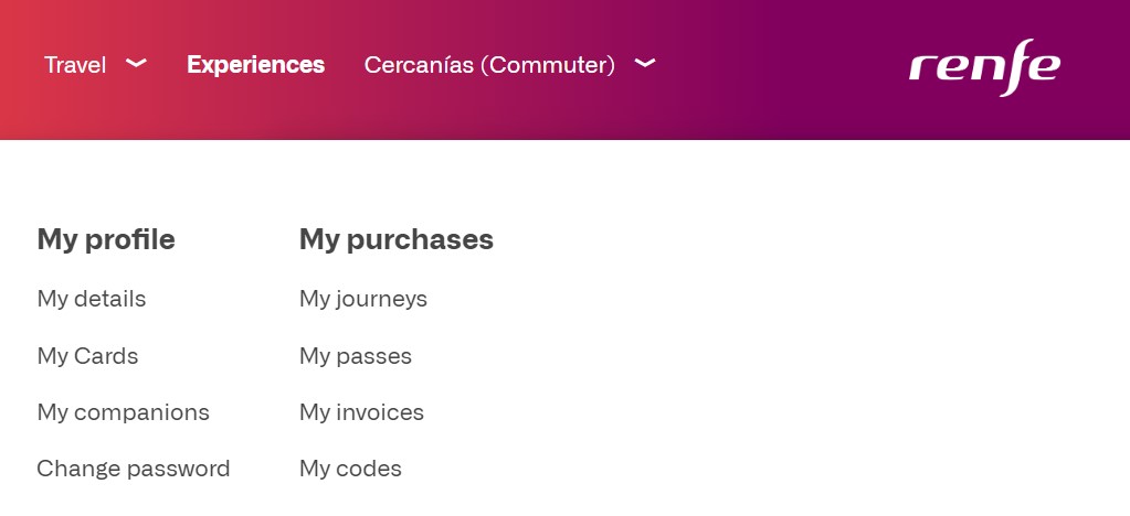 My Journey 我的行程  車票明細